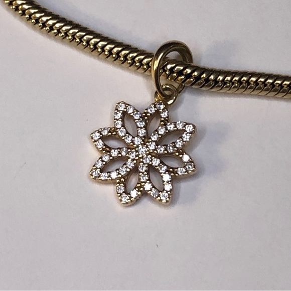 Pandora Solid 14k Lace Botanique Flower Charm Dangle G585 Ale - Picture 2 of 9